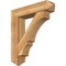 Ekena Millwork Balboa Arts and Crafts Rough Sawn Bracket w/ Offset Brace, Western Red Cedar, 8"W x 34"D x 38"H BKT0806X34X38BOA03RWR - alternate 1
